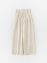 Dart front wide pant