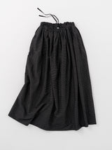 Draw string gather skirt