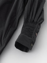 Smocking shirt dress