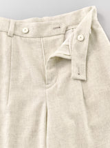 Dart front wide pant