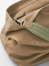 Zip laundry shoulder bag