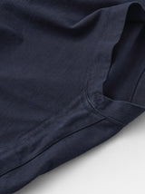 Stand collar box shirt half sleeve