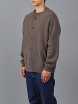 Back line crew neck cardigan