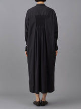 Smocking shirt dress