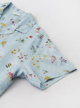 Open collar shirt narrow fit