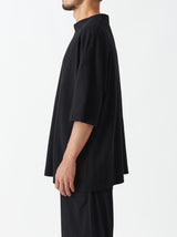 Stand collar box shirt half sleeve