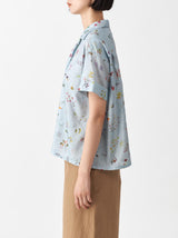 Open collar shirt narrow fit