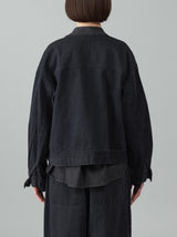 No collar short jacket