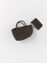 Raffia hand bag S (S237/ MONO/ CR)