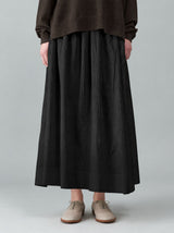 Side tuck gather skirt