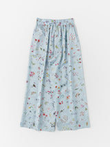 Front string wide pants