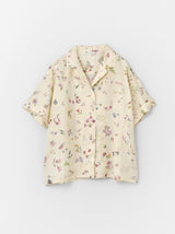 Open collar shirt narrow fit