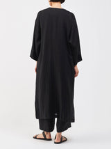 Side slit flat coat
