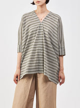 V-neck big tunic short