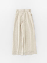 Dart front wide pant