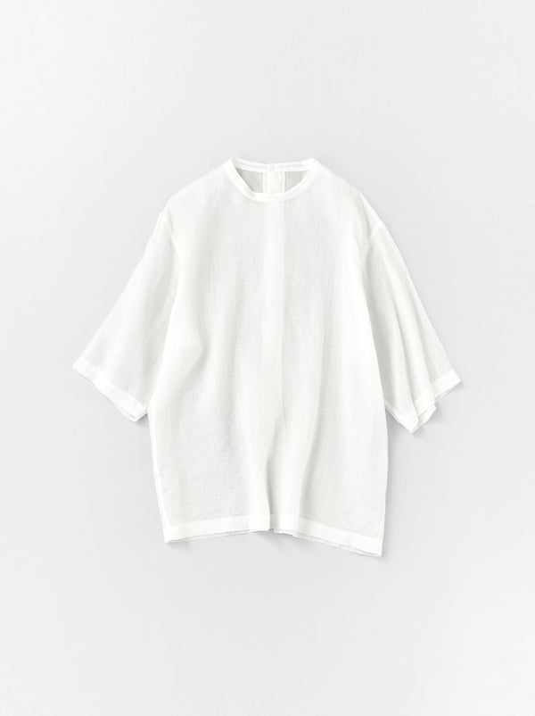 Back open woven tee