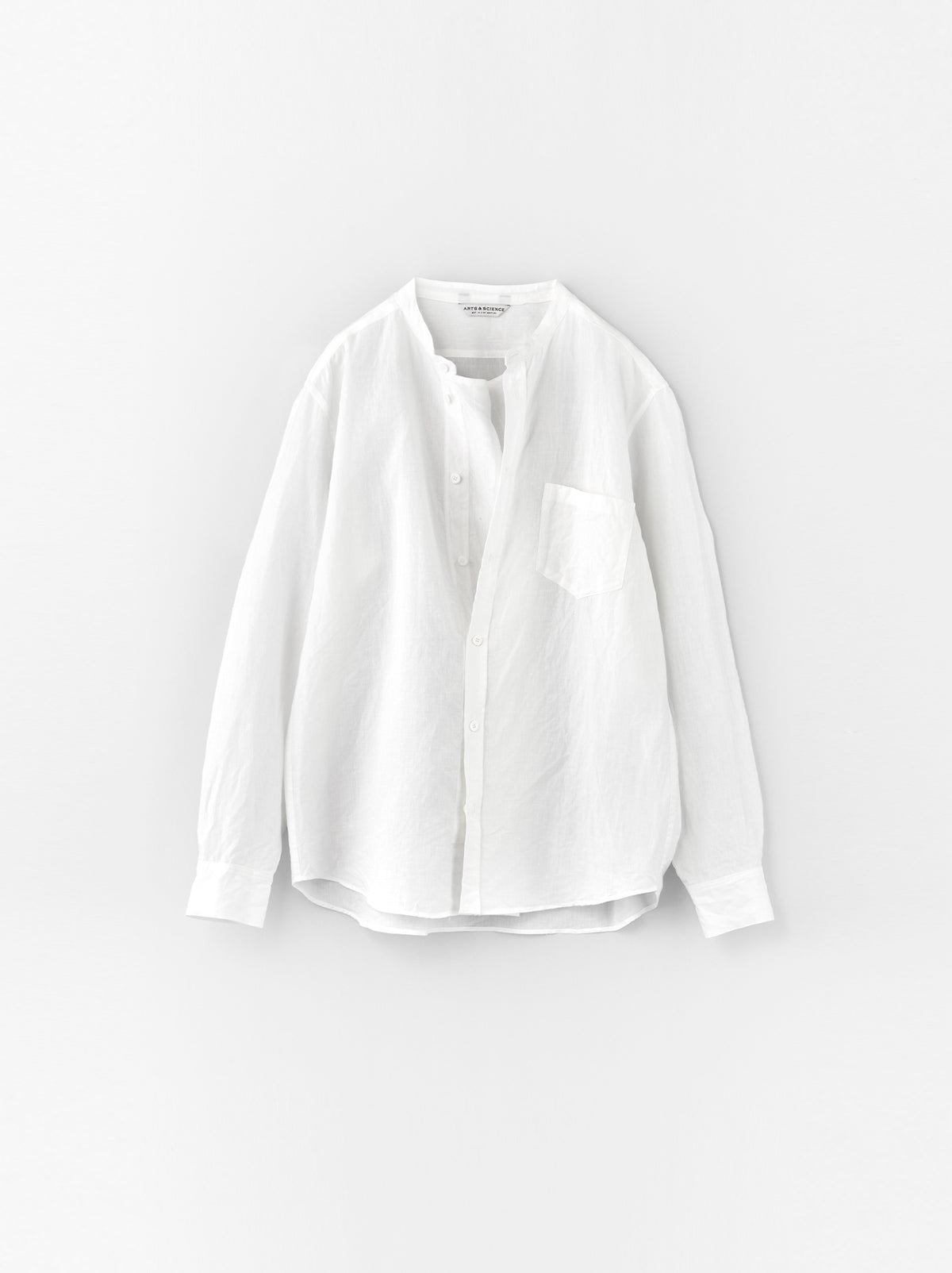 No-collar fake shirt