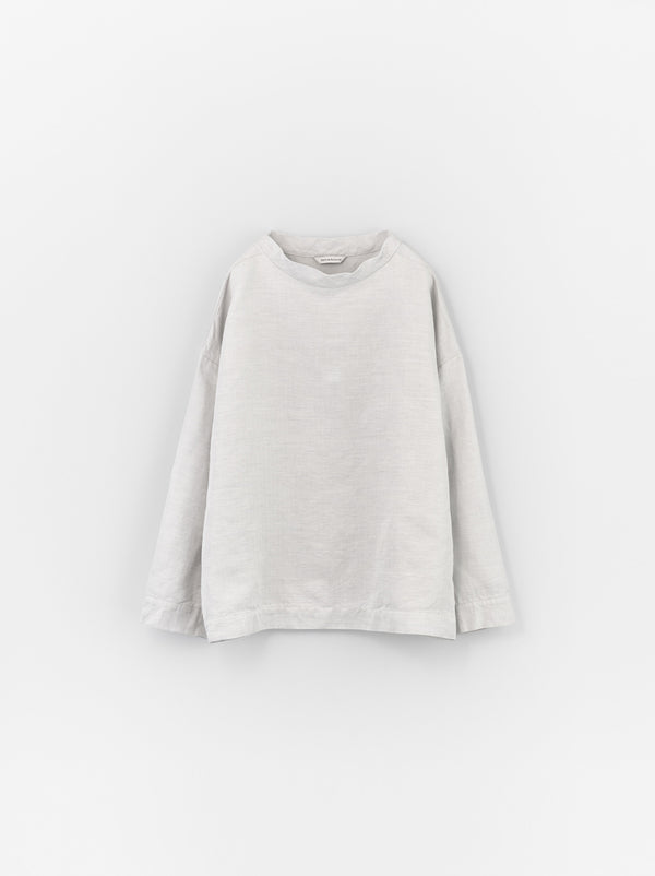 Stand collar box shirt