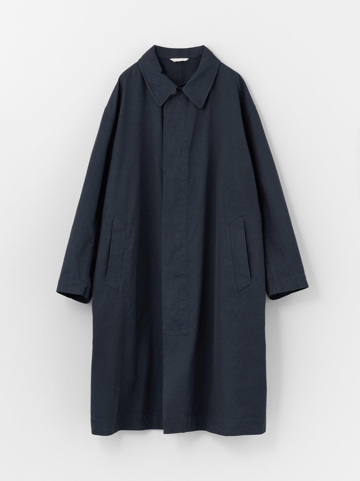 arts&science ＊ small collar balloon coat rennes — Arts & Science Band Collar Balloon Coat in Charcoal