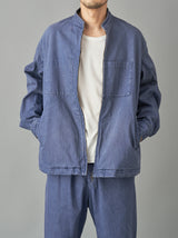 Stand collar work blouson 2