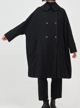 Small collar balloon coat