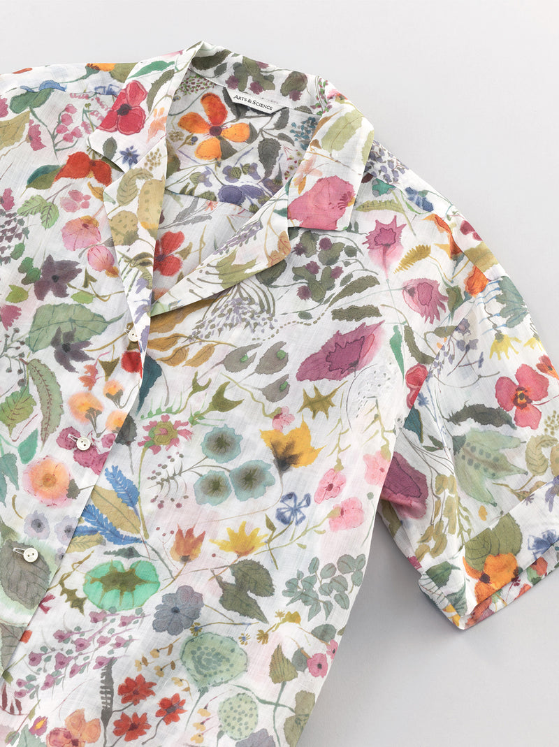 Open collar shirt