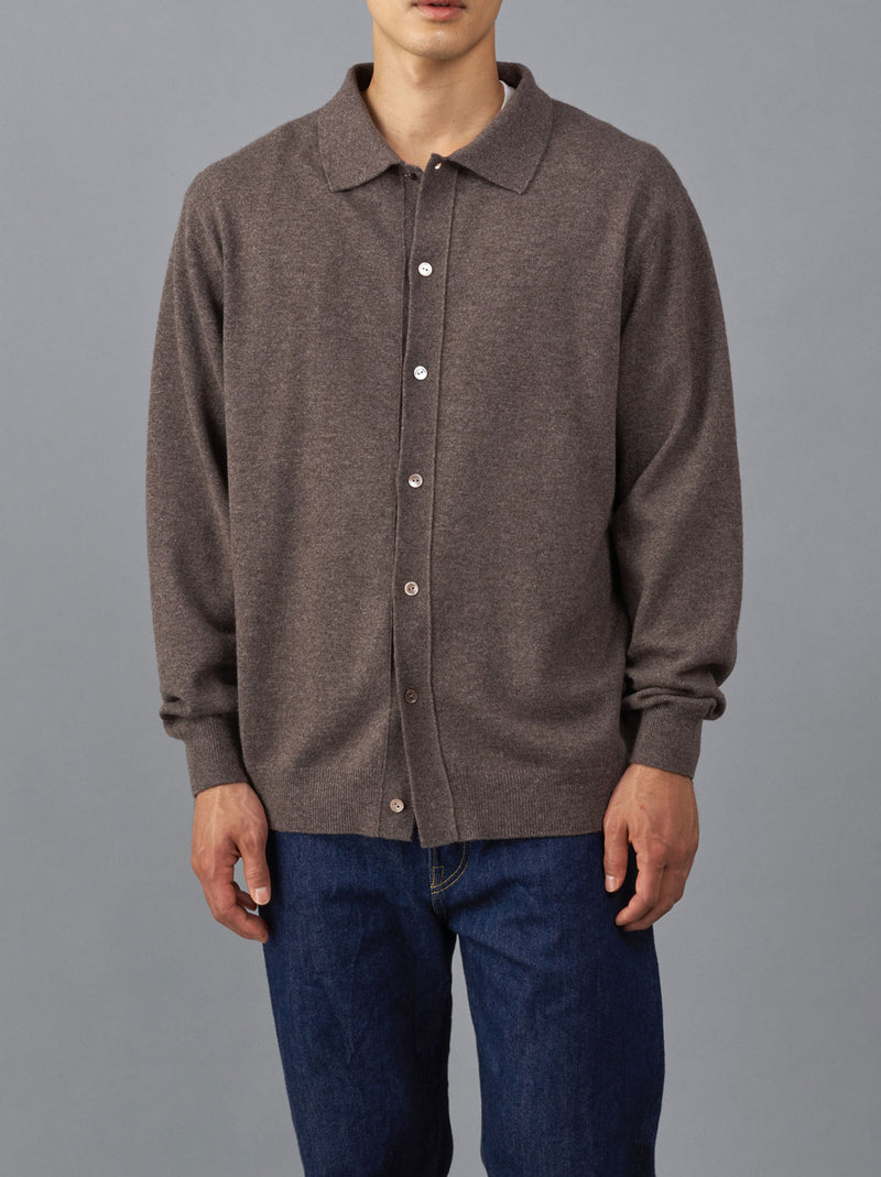 Collared cardigan