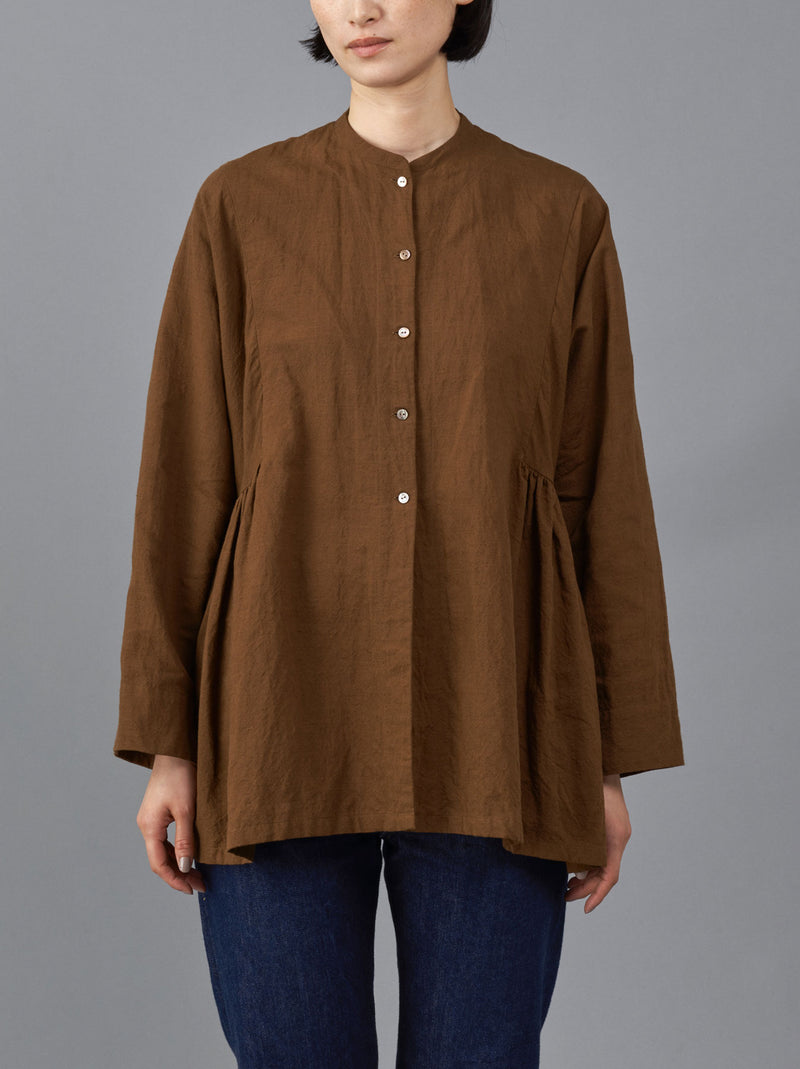Side gather blouse