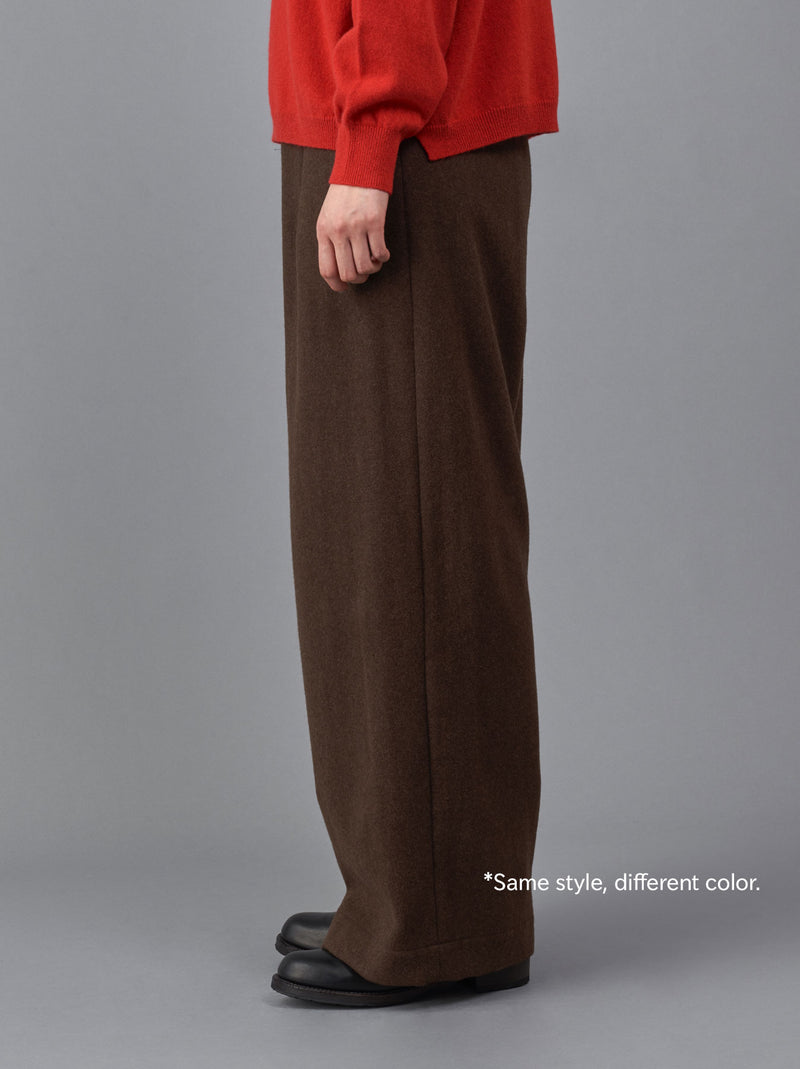 Dart front wide pant