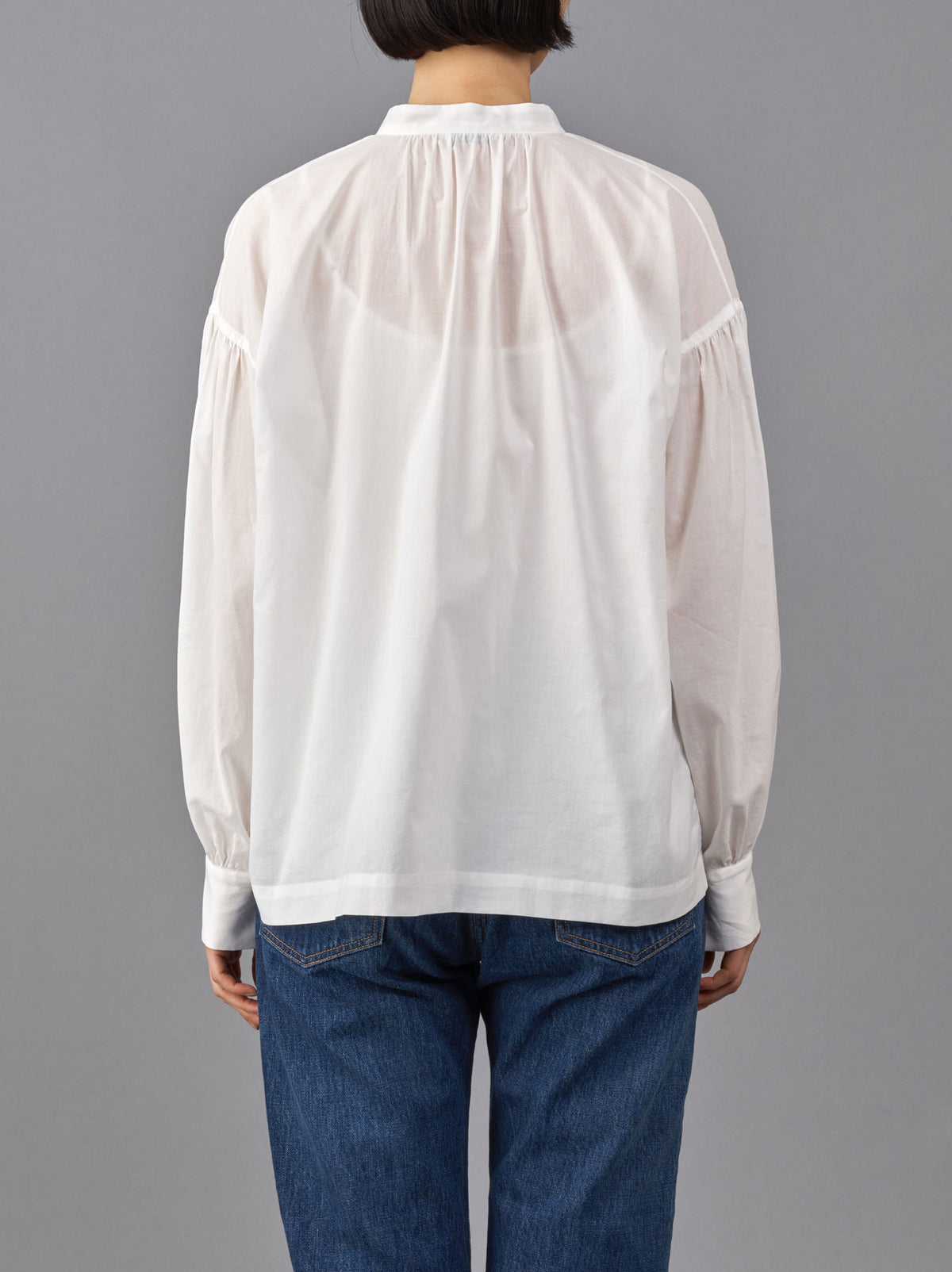 Button front gather blouse – ARTS&SCIENCE ONLINE SELLER intl.