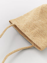 Raffia bucket shoulder bag (S007/ MONO/ CR)