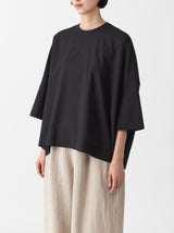 Short sleeve big slip-on blouse