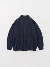 Bulky sleeve v neck cardigan
