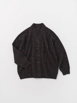 Bulky sleeve v neck cardigan