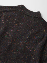 Bulky sleeve v neck cardigan