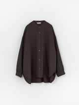 Band collar simple shirt