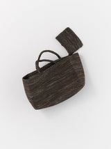 Raffia hand bag M (S270/ MONO/ CR)