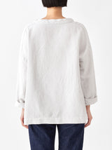 Stand collar box shirt