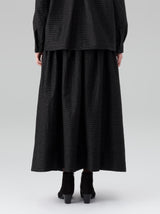 Draw string gather skirt