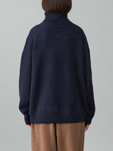 Bulky sleeve back line sweater