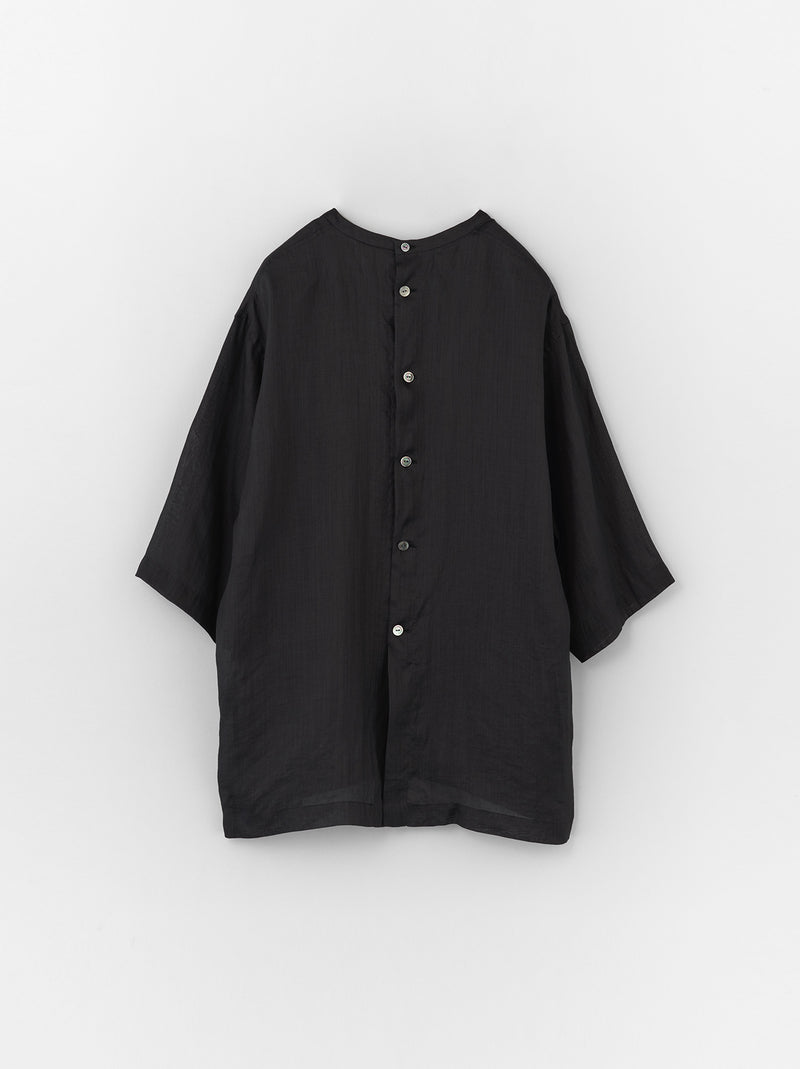 Back open woven tee