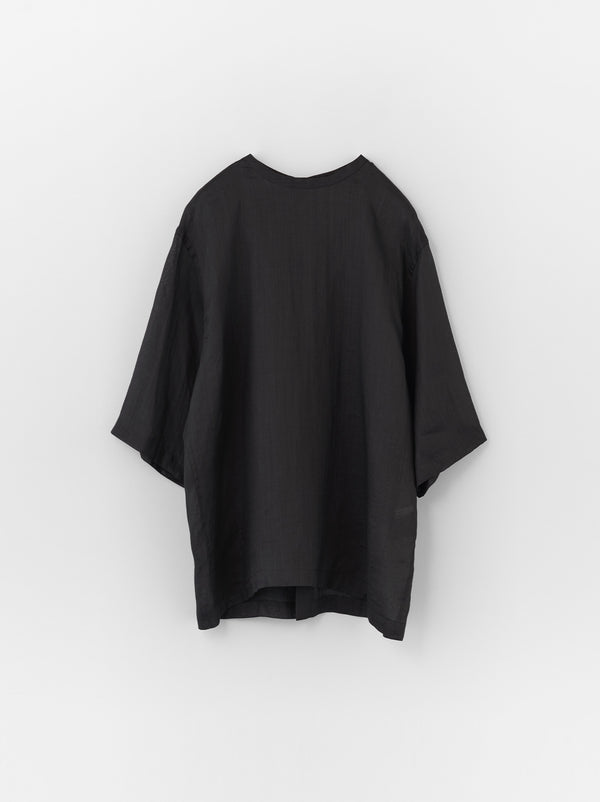 Back open woven tee