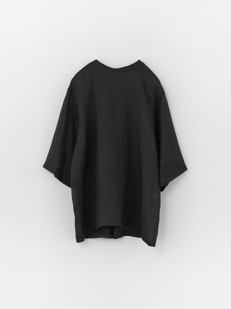 Back open woven tee