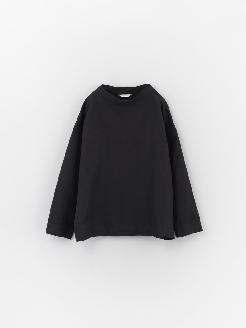 Stand collar box shirt