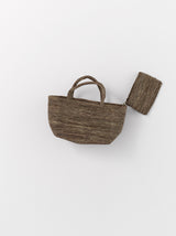 Raffia hand bag S (S237/ MONO/ CR)
