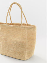 Raffia tote bag (S261/ MONO/ CR)