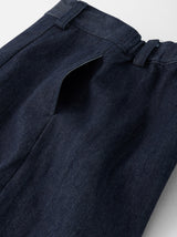 Front darts wide pants elastic