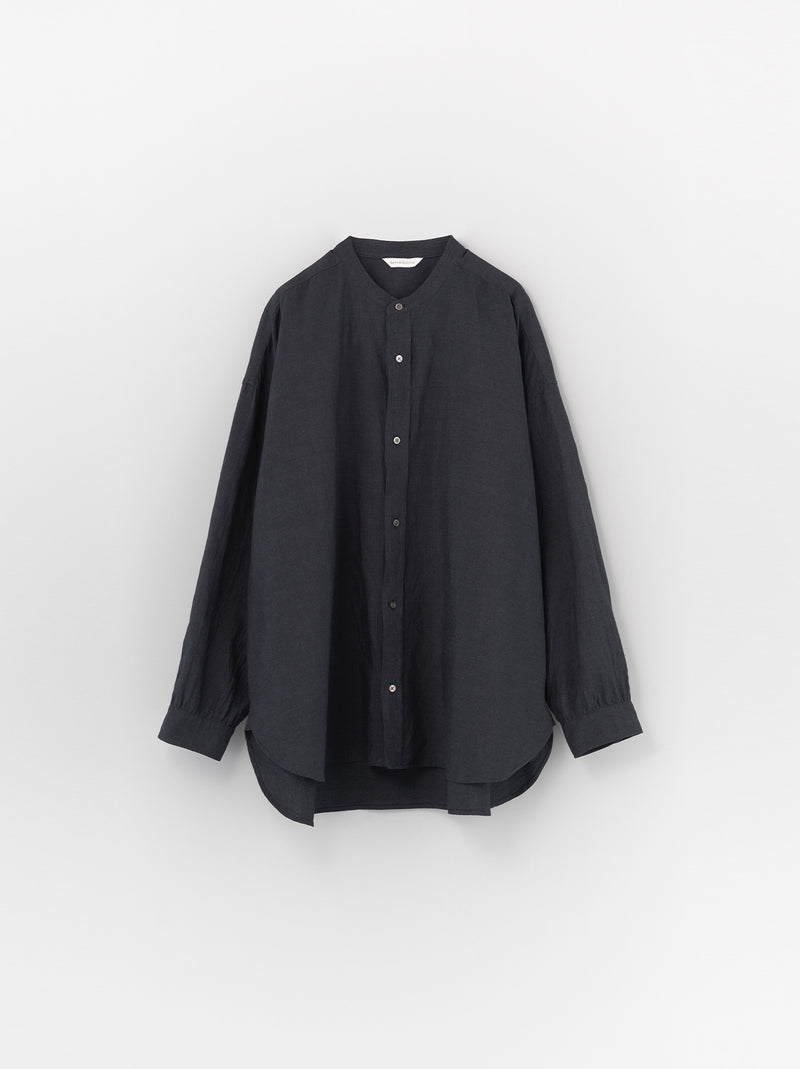 Band collar simple shirt