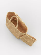 Raffia hand bag S (S237/ MONO/ CR)