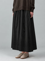 Side tuck gather skirt